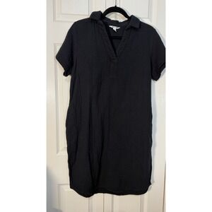 H&M Women's Gauze Dress Black Size Small